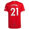 Maglia ufficiale Manchester United Edinson Cavani 21 Casa 2021-22 per Uomo